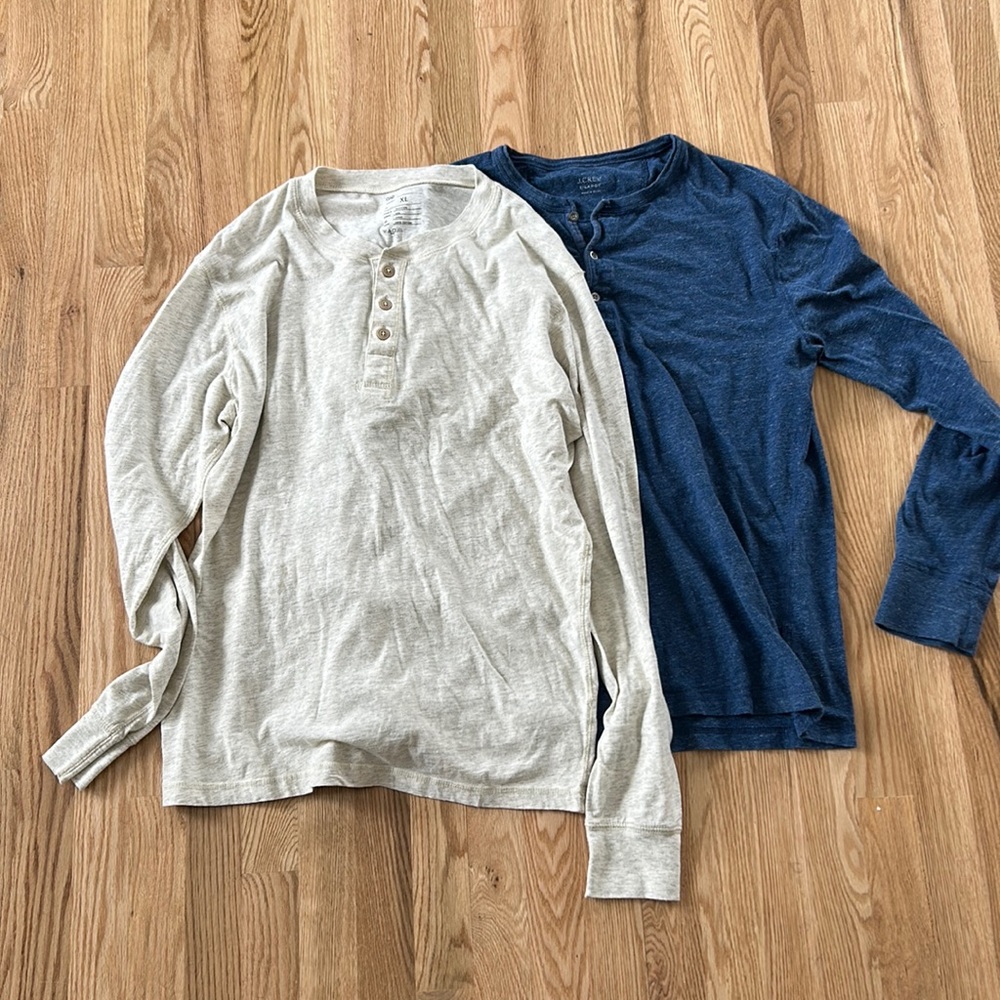 Bundle 2 100% cotton Henley shorts - XL men’s